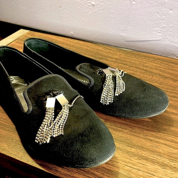 Authentic! Giuseppe Zanotti Black Suede Slip-on w/ Silver Tassels NWOT sz 8.5 - Picture 3 of 11